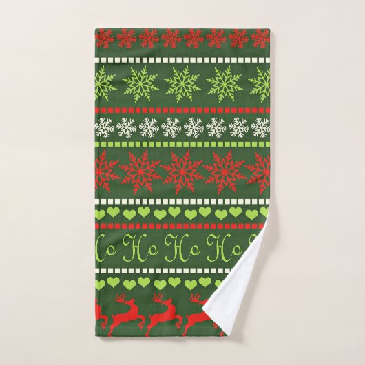 Kerst Herhalend Patroon Handdoek (Handdoek)