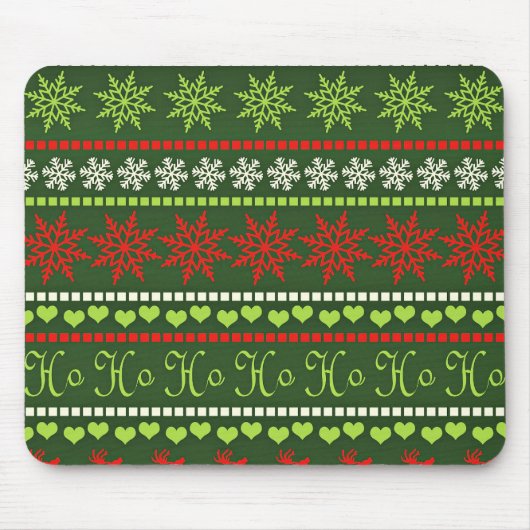 Kerst Herhalend Patroon Muismat (Voorkant)