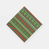 Kerst Herhalend Patroon Servet (Hoek)