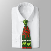Kerst Herhalend Patroon Stropdas (Gebonden)