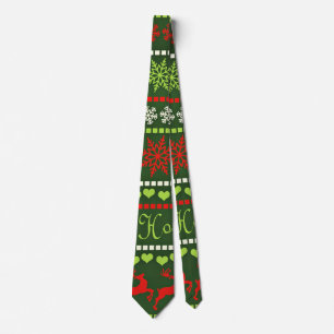 Kerst Herhalend Patroon Stropdas