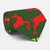 Kerst Herhalend Patroon Stropdas (Opgerold)