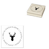 Kerst herhalingsadres bruiloft rubberstempel (Gestempeld)