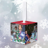 Kerst Herinneringen 5 Foto Familie Kinder Gift Decoratie