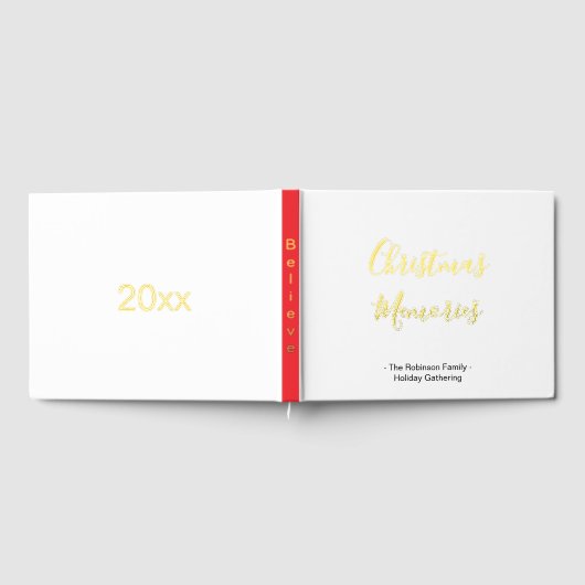 Kerst Herinneringen Naam Gastenboek (Volledig)