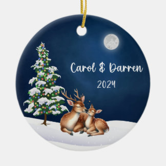 Kerst hert in liefde Ornament