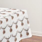Kerst hert Waterverf Dier Feestelijk Tafelkleed (Voorbeeld)