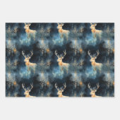 Kerst hert Wrapping Papier cadeauverpakking marine Inpakpapier Vel (Voorkant 2)