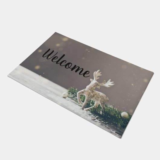 Kerst Herten Custom deurmat (Schuin)