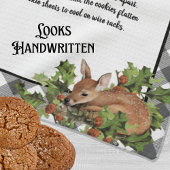 Kerst Herten Heilig Recept Keepsake Grey Plaid Theedoek