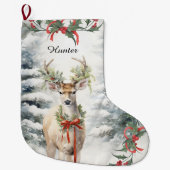 Kerst Herten Kous, Perfect Hunters Gift Grote Kerstsok (Voorkant)