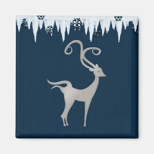 Kerst Herten Magneet (Voorkant)