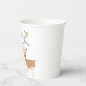 Kerst herten met vogels papieren bekers (Links)