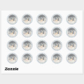 Kerst Herten Ronde Stickers (Vel)