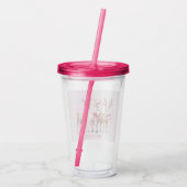 Kerst Herten Vakantie Acryl Tumbler Acryl Drinkbeker (Achterkant)