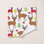 Kerst Herten Winter Feestelijke Kerstmis Bad Handdoek (Wasdoekje)