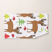 Kerst Herten Winter Feestelijke Kerstmis Bad Handdoek (Handdoek)