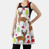 Kerst Herten Winter Kerstmis Schort (Insitu)