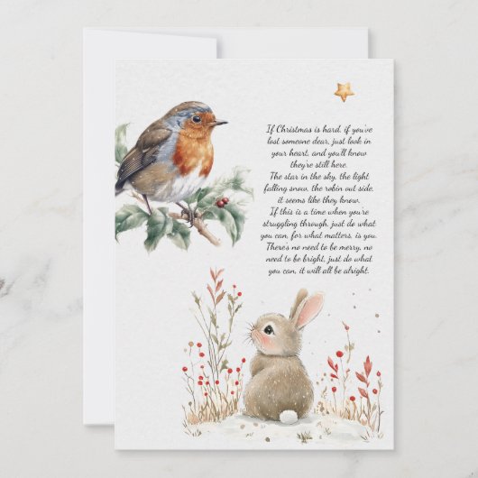 Kerst: "Het komt allemaal goed" Feestdagenkaart (Voorkant)