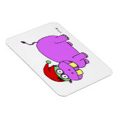Kerst Hippo Flexibele Magneet (Rechterzijde)