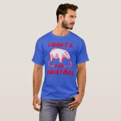 Kerst Hippo  Retro Kerstvriend T-shirt (Voorkant volledig)