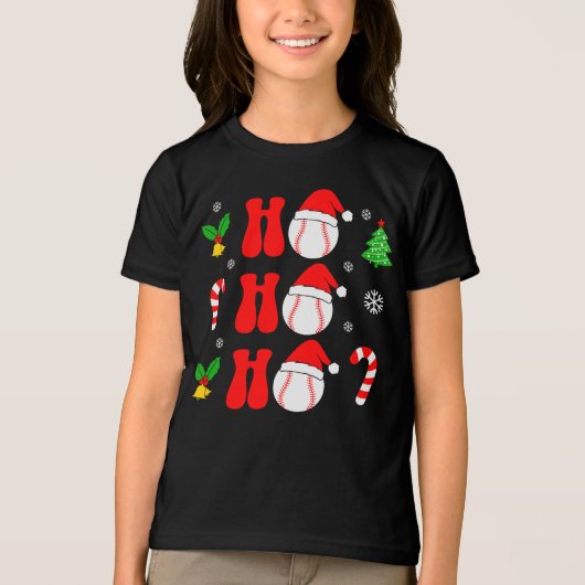 Kerst Ho Ho Ho Grappig Xmas-85211 Tri-Blend Shirt (Voorkant)