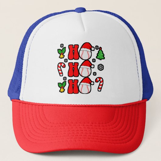 Kerst Ho Ho Ho Grappig Xmas-85211 Trucker Pet (Voorkant)