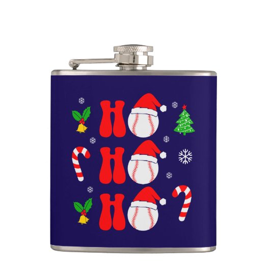 Kerst Ho Ho Ho Grappige Kerst-85211 Heupfles (Voorkant)