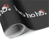 Kerst Ho Ho Ho Xmas Santa Hat Cadeaupapier (Rol Hoek)