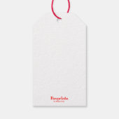 Kerst Hobbyhorse Mouse Gift Label Cadeaulabel (Achterkant)