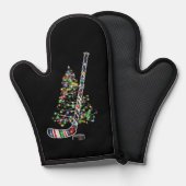 Kerst Hockey Sport Bal Santa Hoed Xmas Ovenwant (Voorkant / Achterkant)