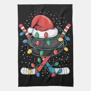 Kerst Hockey Xmas Kerstman Sport Hoed Bal Theedoek