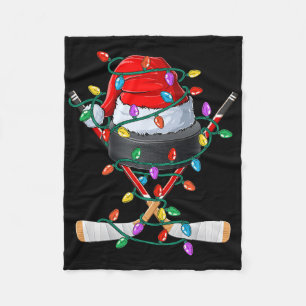 Kerst Hockey Xmas Kerstman Sporthoed Byll Kinderen Fleece Deken
