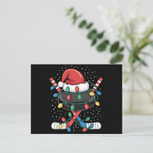 Kerst Hockey Xmas Santa Sports Pet Ball Feestdagenkaart