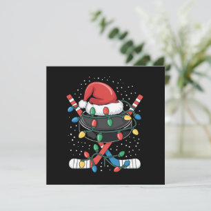 Kerst Hockey Xmas Santa Sports Pet Ball Kaart