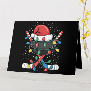 Kerst Hockey Xmas Santa Sports Pet Ball Kaart