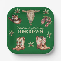 Kerst Hoedown Cowboylaarzen Schedel Vakantie