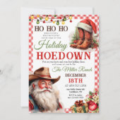 Kerst Hoedown Westerne Vakantie Hoedown Xmas Kaart (Voorkant)