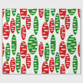 Kerst Holey Ovals Cadeaupapier (Vlak)