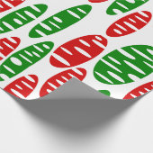 Kerst Holey Ovals Cadeaupapier (Hoek)