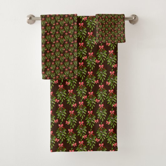 Kerst Hollies - badhanddoekenset Bad Handdoek (Insitu)