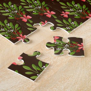 Kerst Hollies - koffiemok Legpuzzel