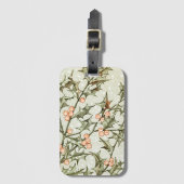 Kerst Holly  Antiek Groet Bagagelabel (Voorkant (verticaal))