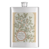 Kerst Holly Antiek Groet Flacon (Voorkant)