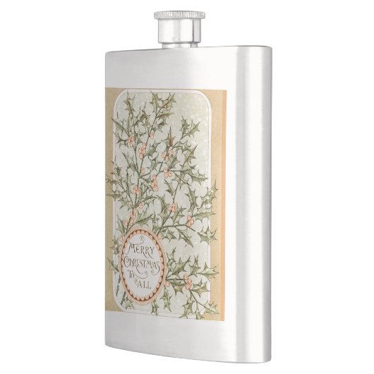 Kerst Holly Antiek Groet Flacon (Links)