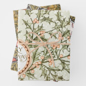 Kerst Holly Antiek Groet Inpakpapier Vel (In situ)