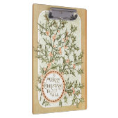 Kerst Holly Antiek Groet Klembord (Rechts)