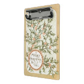 Kerst Holly Antiek Groet Mini Klembord (Angled2)