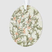 Kerst Holly  Antiek Groet Ornament (voorkant)