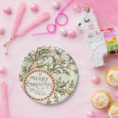 Kerst Holly Antiek Groet Papieren Bordje (Feest)